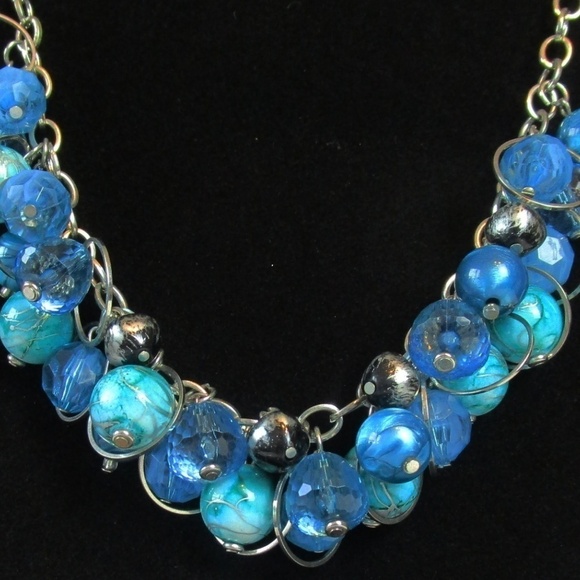 NY & Company Necklace -Turquoise and Teal - Picture 2 of 3